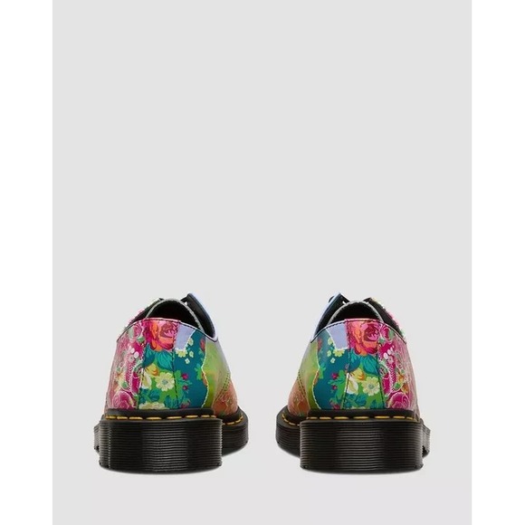 DR. MARTENS Smiths Daze Oxfords Multicolored Pink Floral Women's 5 - Picture 3 of 12